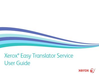 User Guide Cover, Xerox, Easy Translator Service, IT Business Solutions, Rockwood, PA, Pennsylvania, Xerox, HP, Dealer, Agent, Reseller